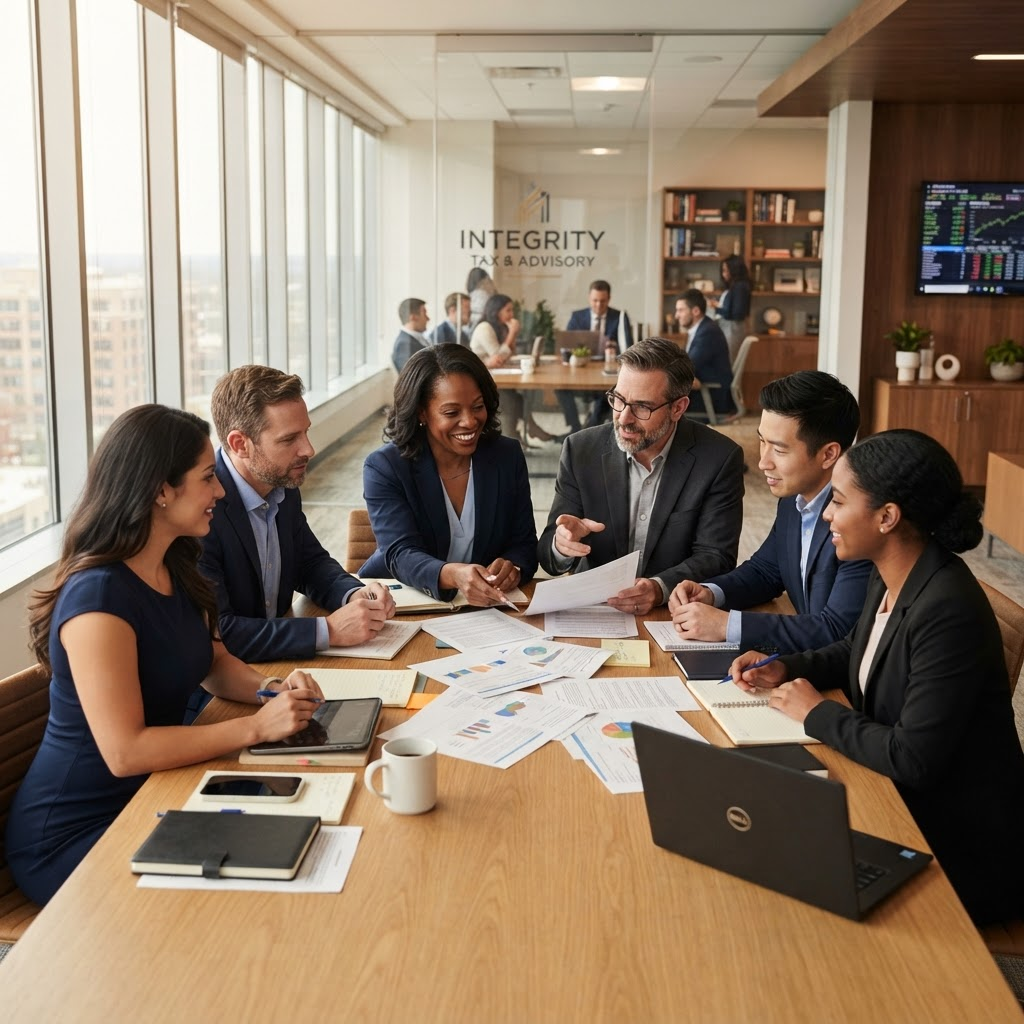 911 Tax Relief team reviewing a client case